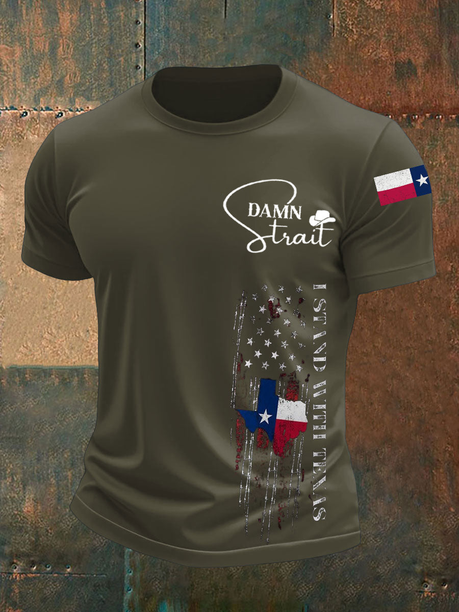 Men's Country Music Support Texas short sleeves t-shirt