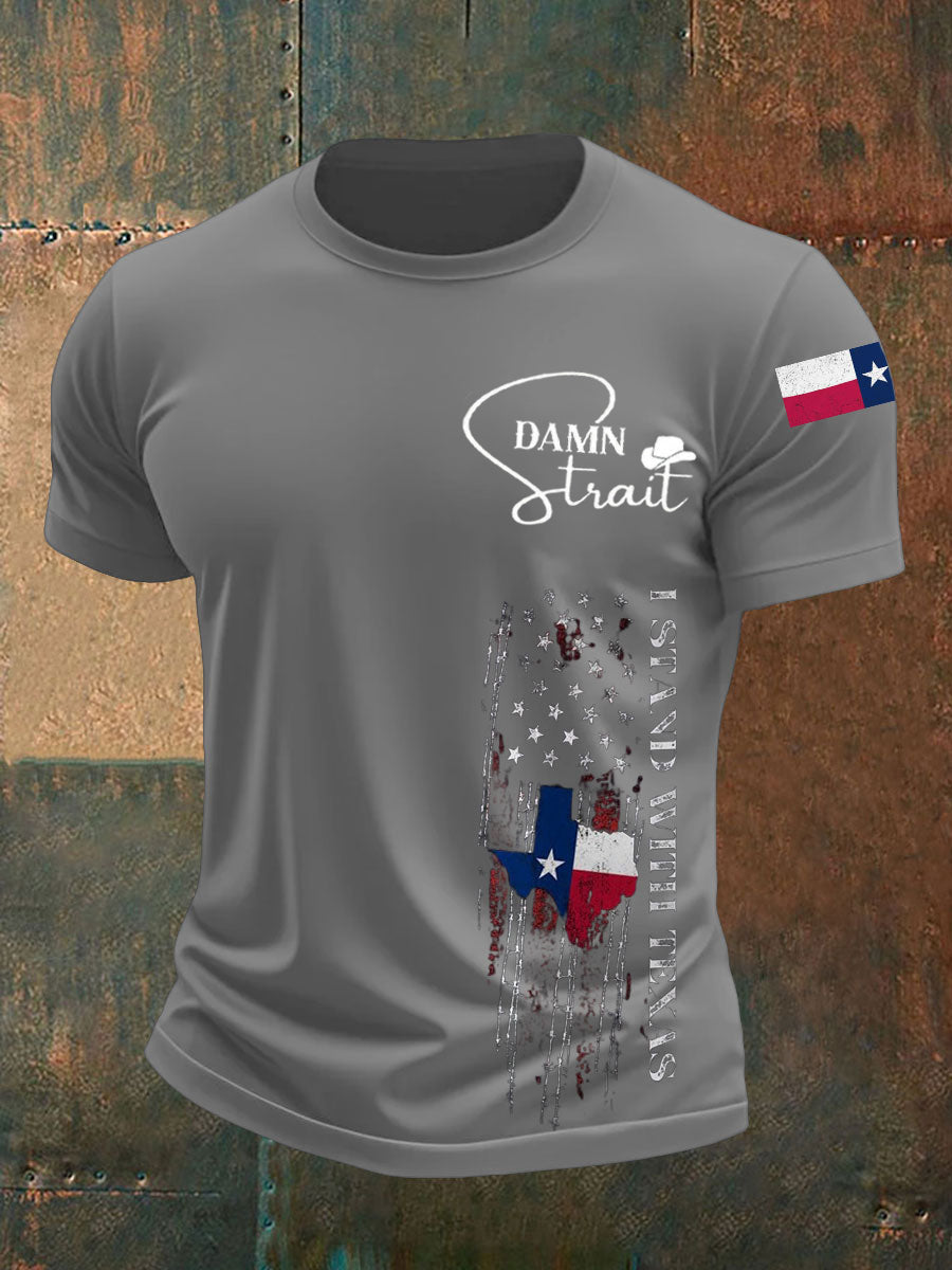 Men's Country Music Support Texas short sleeves t-shirt