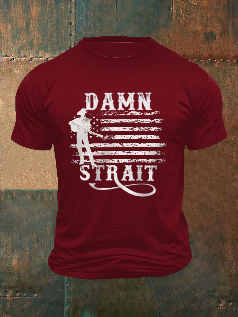 Men's Damn Strait Country Music Fan T-shirt