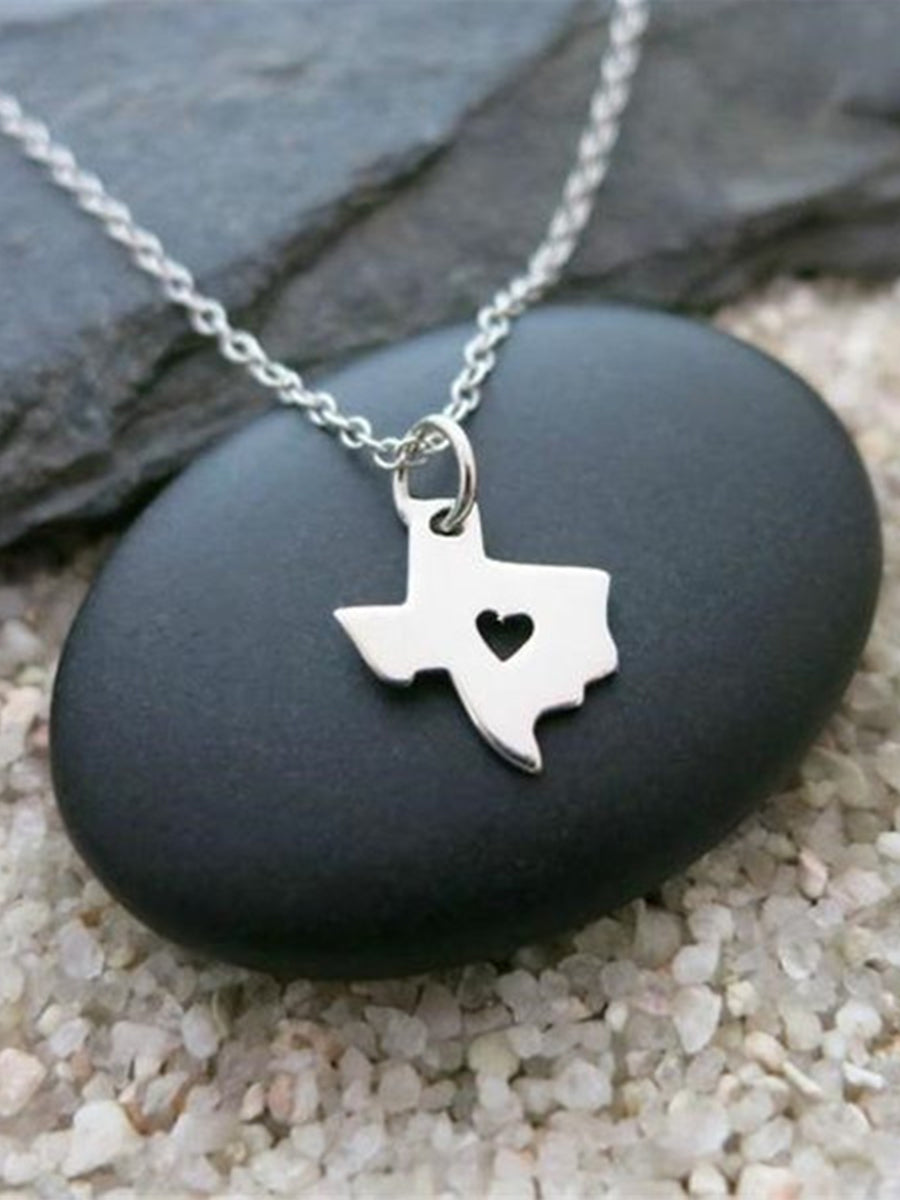 Texas pendant (gold and silver two)