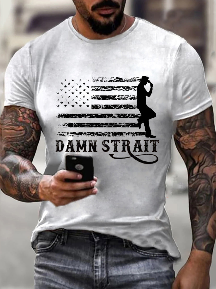 Men's Damn Strait Country Music Fan T-shirt