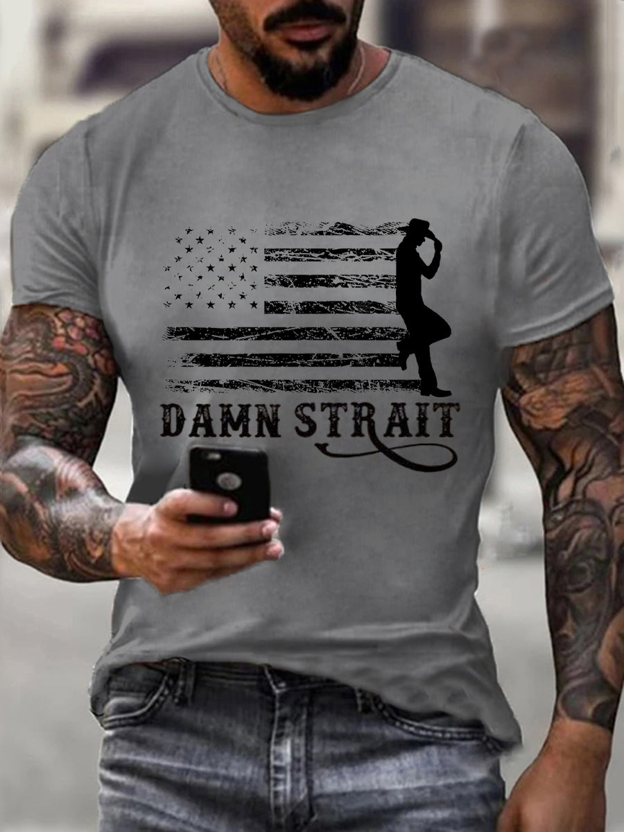 Men's Damn Strait Country Music Fan T-shirt