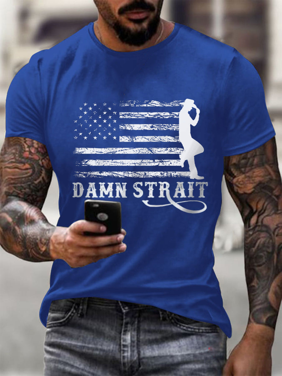 Men's Damn Strait Country Music Fan T-shirt