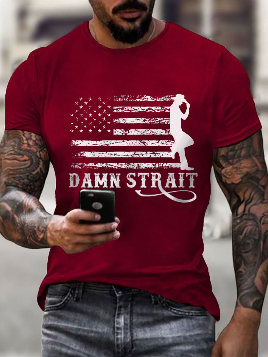 Men's Damn Strait Country Music Fan T-shirt