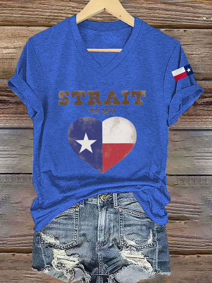 Women's Strait To My Heart Teaxa Short Sleeve T-Shirt