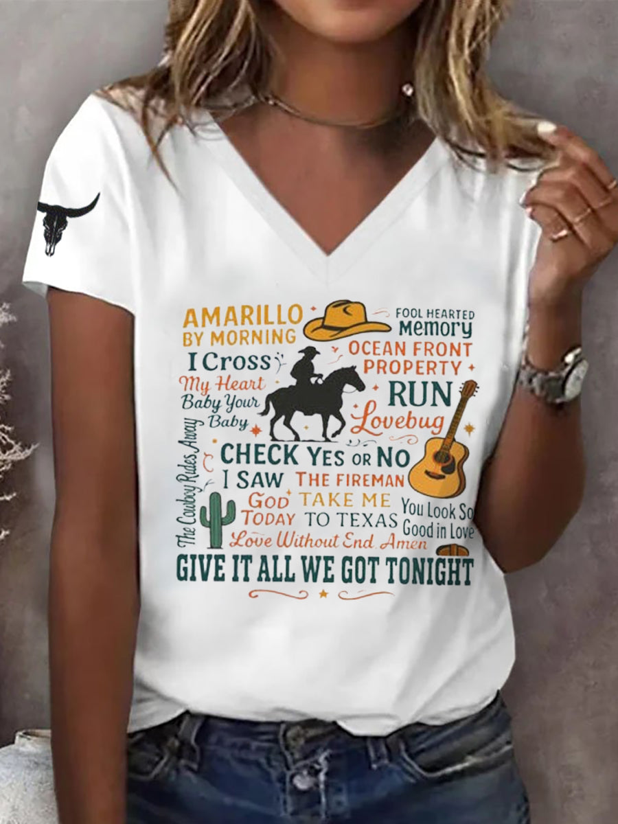 Women's George Country Music Fan Short Sleeve T-Shirt