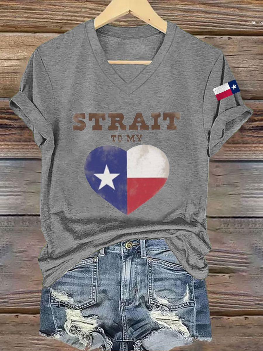 Women's Strait To My Heart Teaxa Short Sleeve T-Shirt