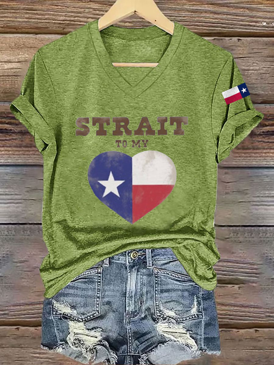 Women's Strait To My Heart Teaxa Short Sleeve T-Shirt