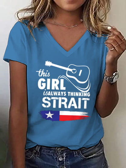 Women's Country Music Fan short-sleeved T-shirt