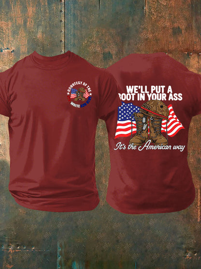 Men's We'll Put A Boot In Your Ass Short-sleeved T-shirt