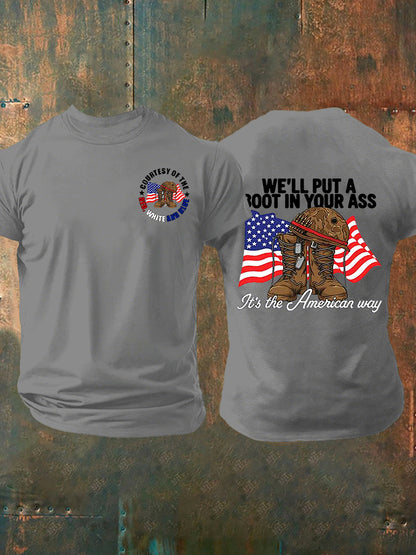 Men's We'll Put A Boot In Your Ass Short-sleeved T-shirt