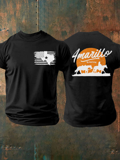 Men's Texas Amarillo By Morning Printed T-shirt