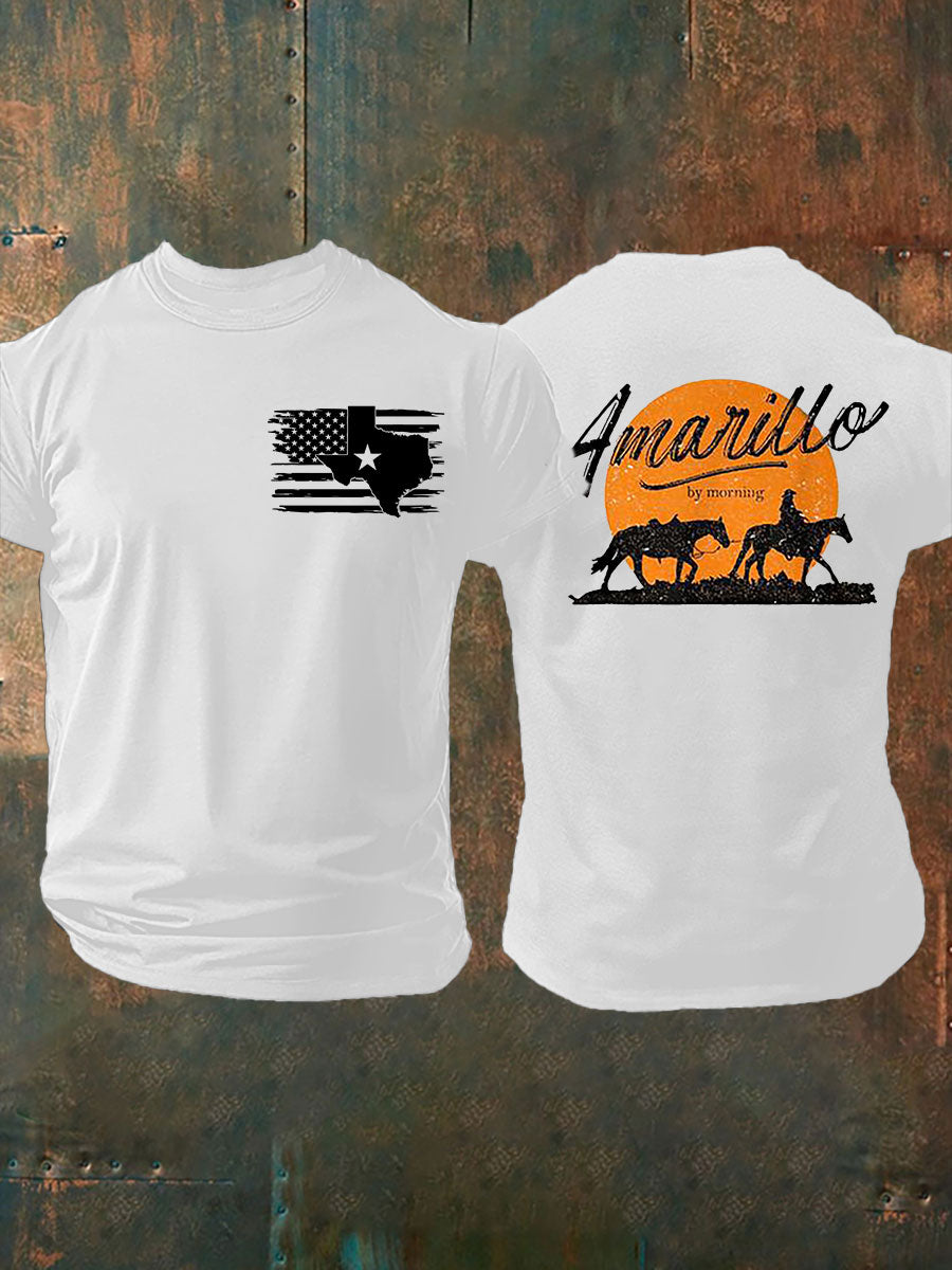 Men's Texas Amarillo By Morning Printed T-shirt