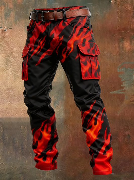 Men's Retro Business Style Casual Work Trousers