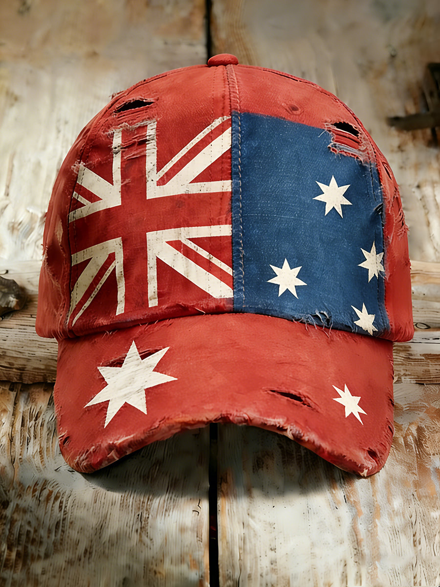 Unisex Vintage Australian Vacation Pattern Printed Hat