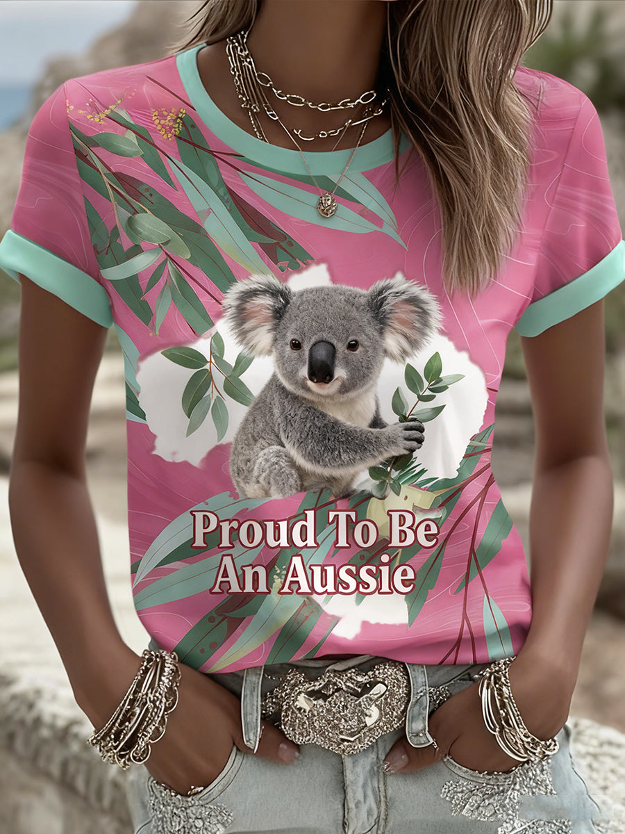 Women's Vintage Australian Holiday Casual Comfortable T-shirt