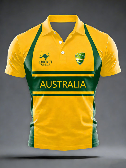 Men's Australia Cricket Printed Shirt