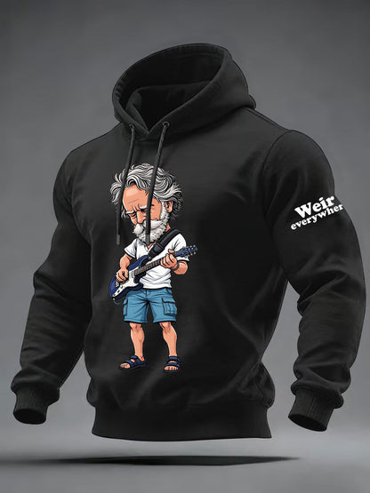 Men's RIP Bob Weir Weir Everywhere Oversized Drop-Shoulder Hoodie