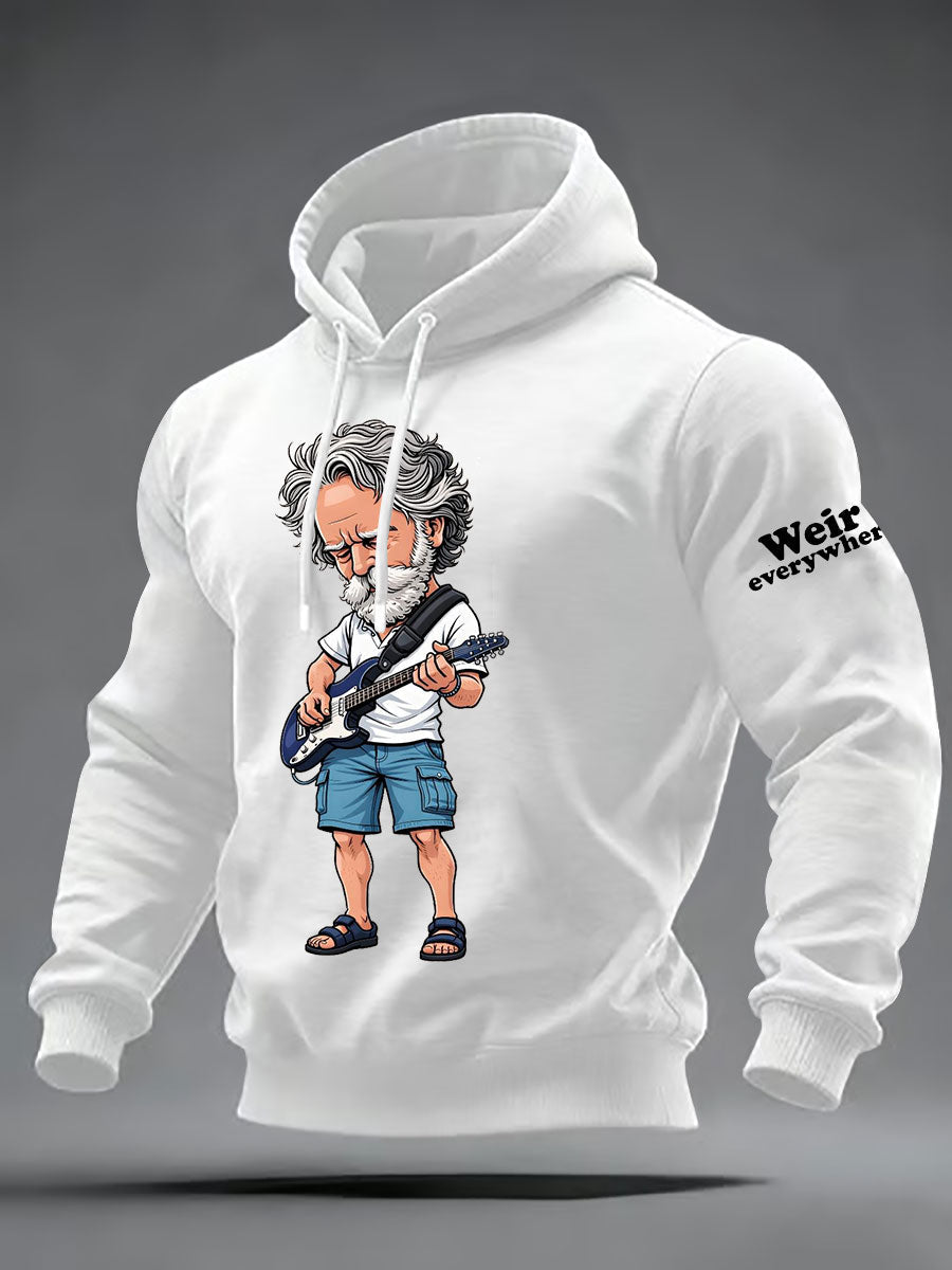 Men's RIP Bob Weir Weir Everywhere Oversized Drop-Shoulder Hoodie