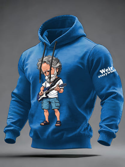 Men's RIP Bob Weir Weir Everywhere Oversized Drop-Shoulder Hoodie