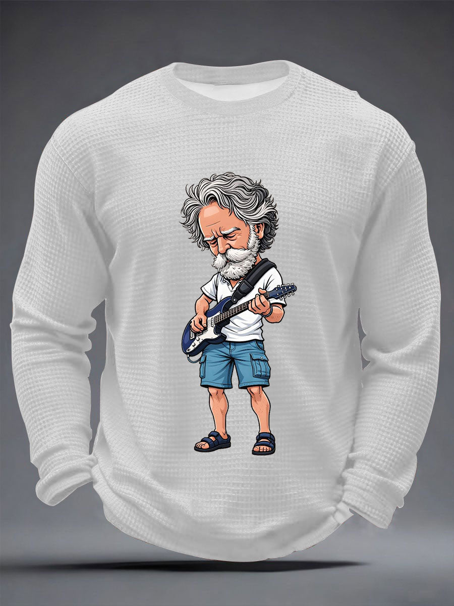 Men's RIP Bob Weir Waffle Long Sleeve T-Shirt