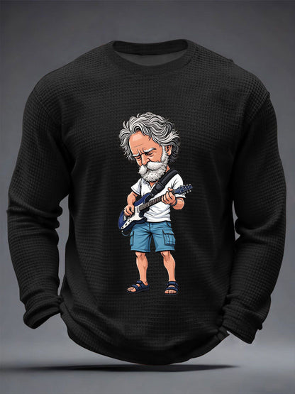 Men's RIP Bob Weir Waffle Long Sleeve T-Shirt