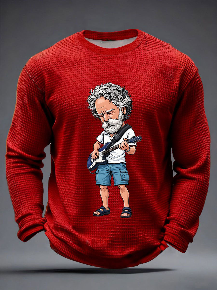 Men's RIP Bob Weir Waffle Long Sleeve T-Shirt