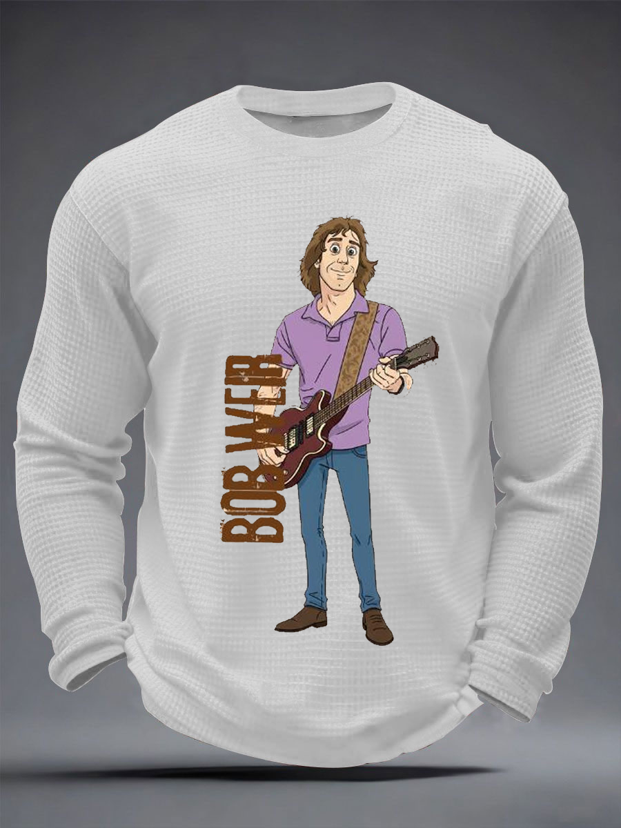 Men's RIP Bob Weir Waffle Long Sleeve T-Shirt