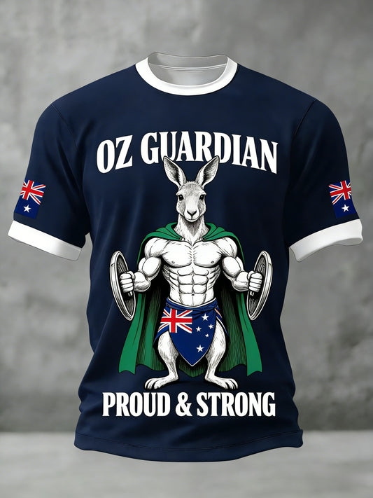 Men's AU Flag Proud Printed T-shirt