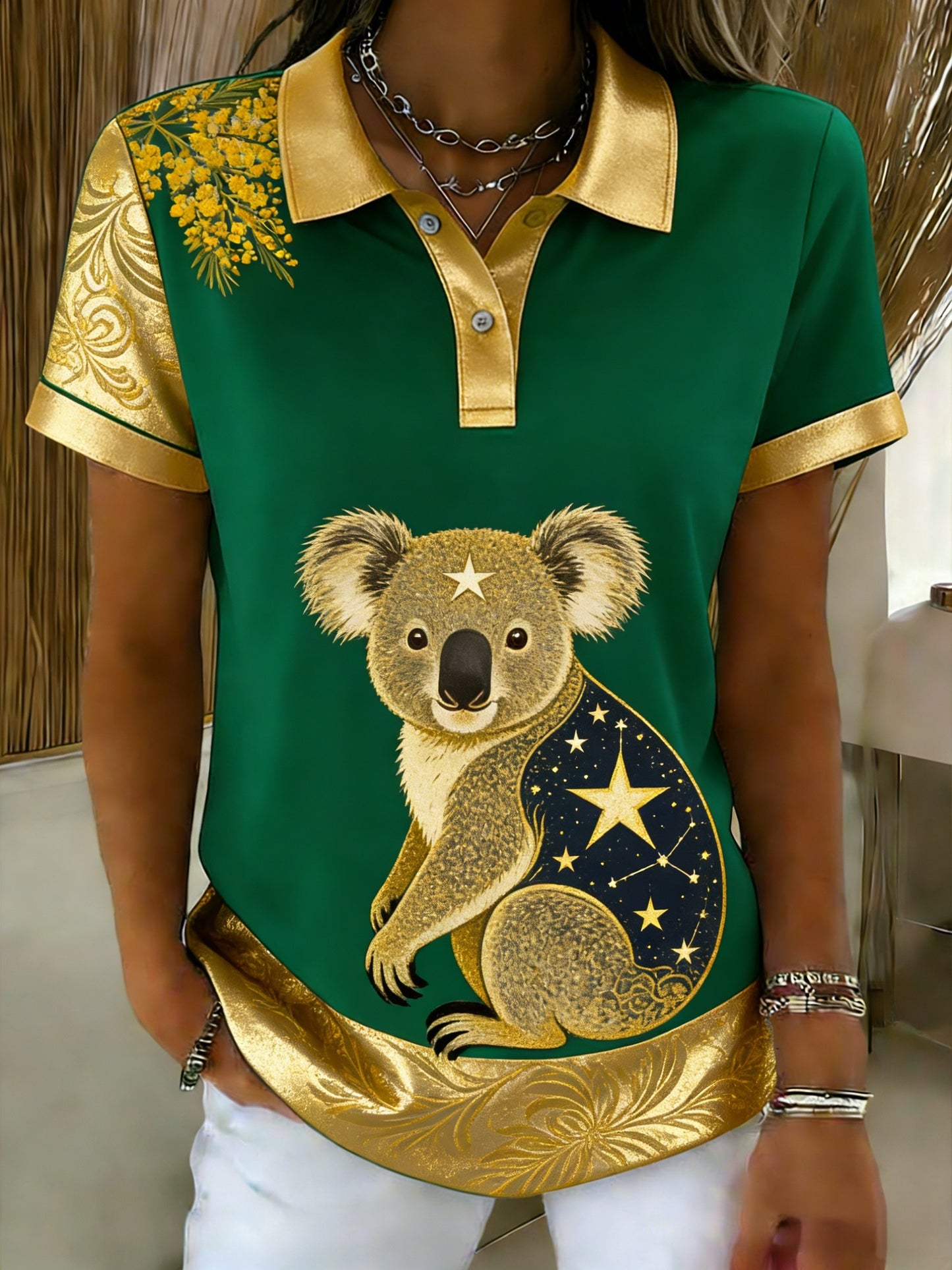 Women's  Vintage Australian Holiday Casual Comfortable Short Sleeve T-Shirt