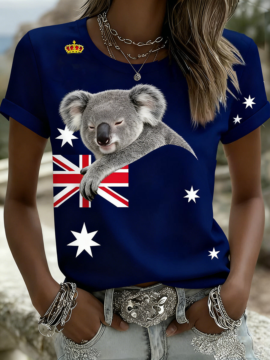 Women's Vintage Australian Holiday Casual Comfortable T-shirt