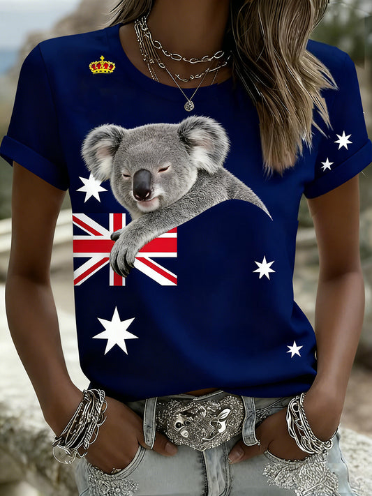 Women's Vintage Australian Holiday Casual Comfortable T-shirt