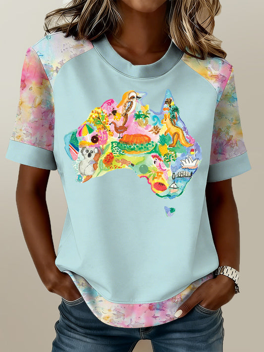 Women's Australian Day Print T-Shirt