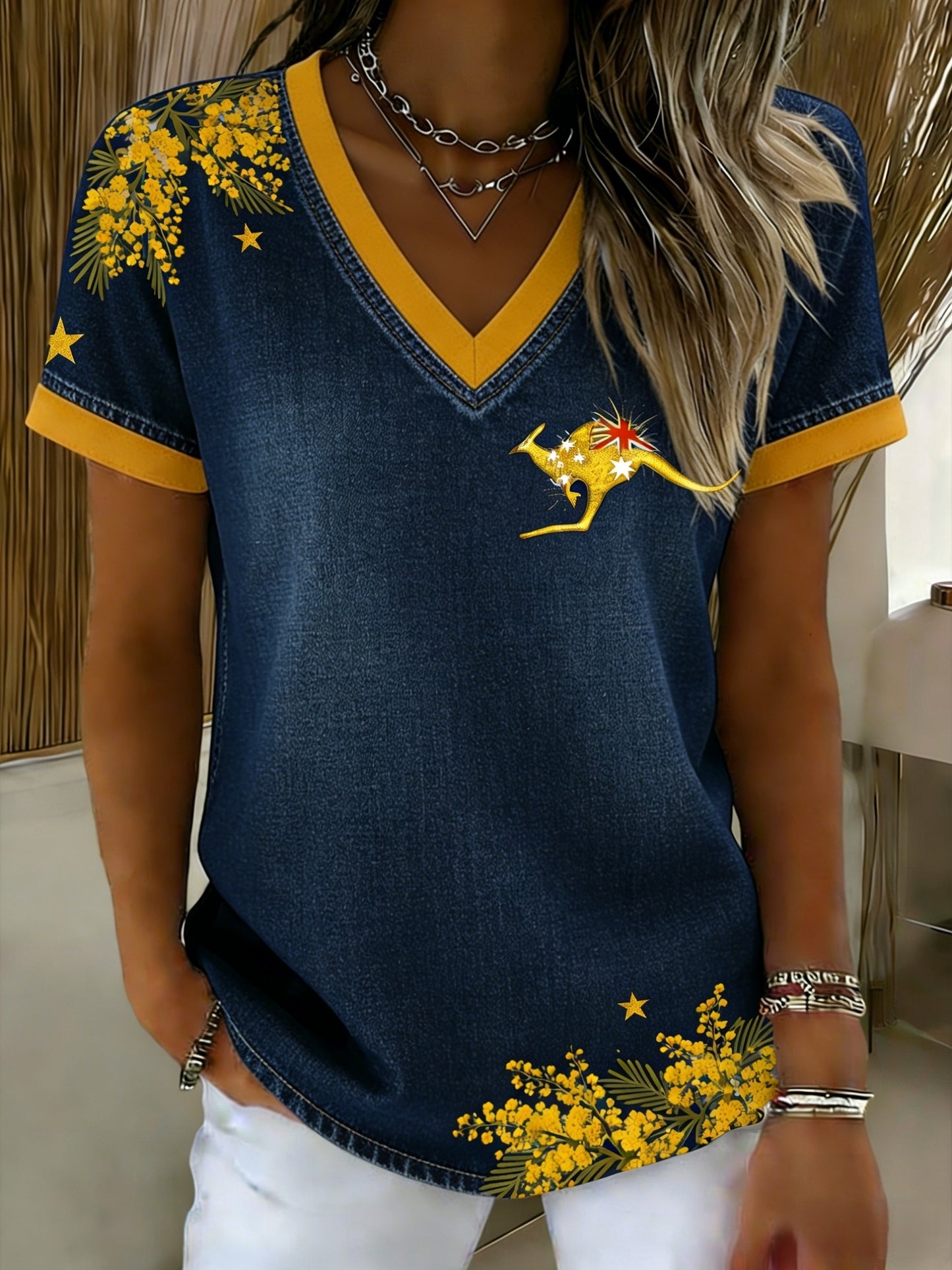 Women's Vintage Australian Holiday Casual Comfortable Short Sleeve T-Shirt