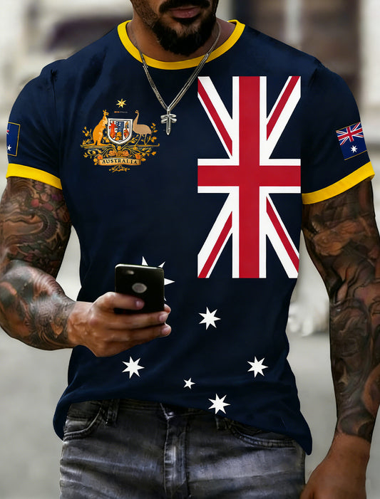 Men's Retro Australian Holiday Casual Fashion T-shirt