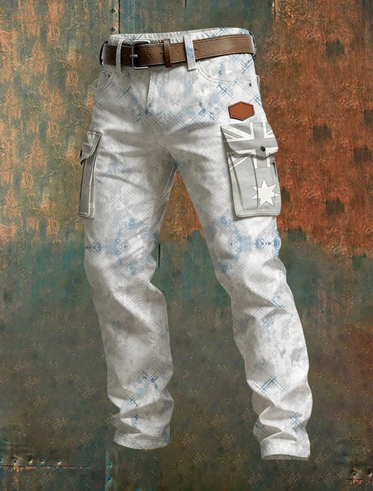Men's Australian Style Printed Trousers