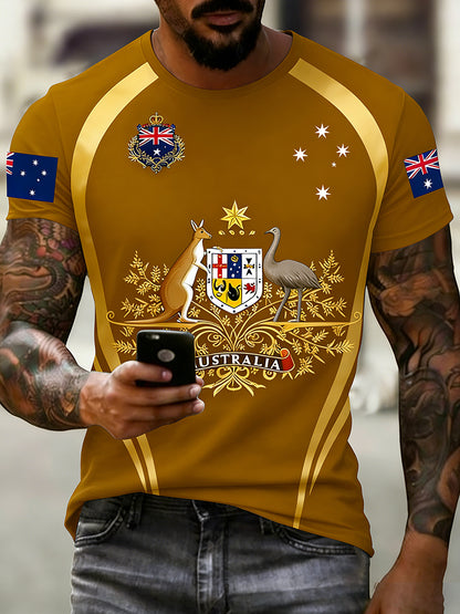 Men's Retro Australian Holiday Casual Fashion T-shirt
