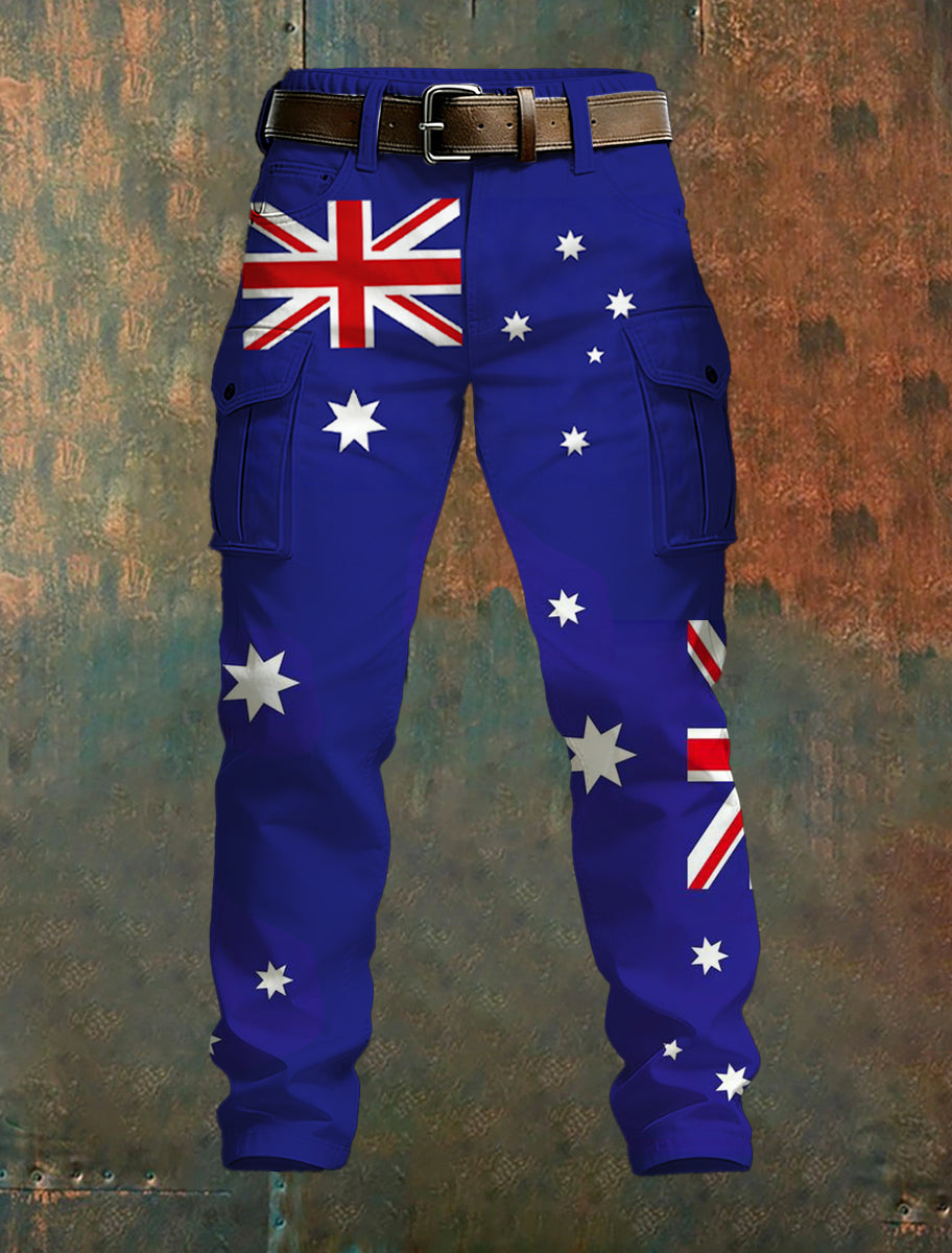 Men's Australian-Style Printed Trousers