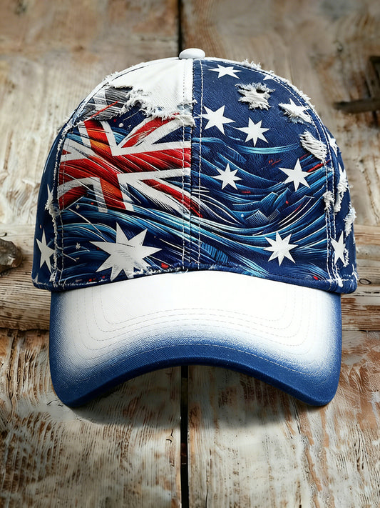Unisex Vintage Australian Vacation Pattern Printed Hat