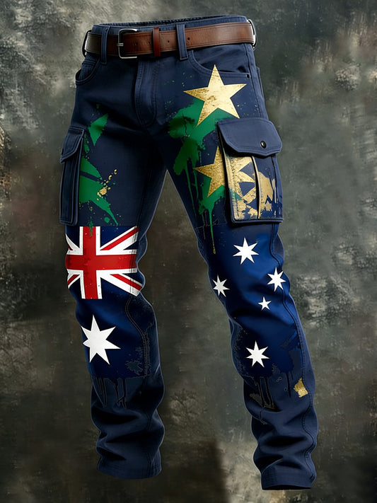 Men's Vintage Australian Holiday Business Style Casual Work Trousers