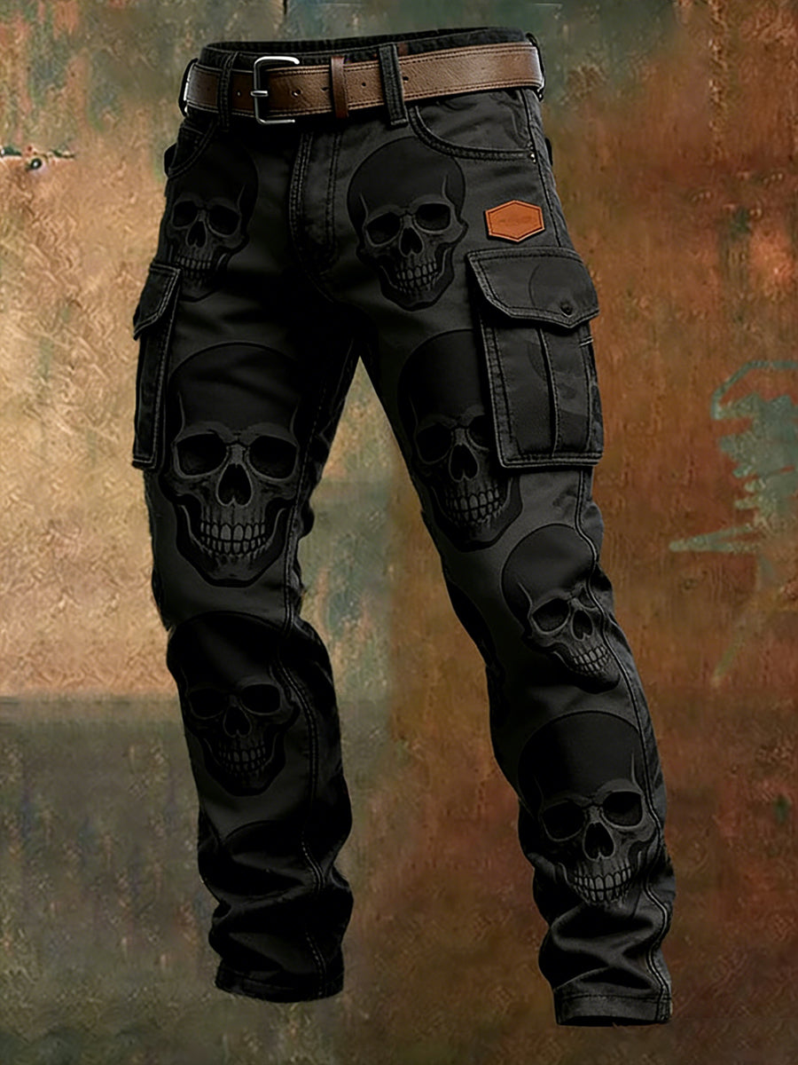 Men's Retro Business Style Casual Work Trousers