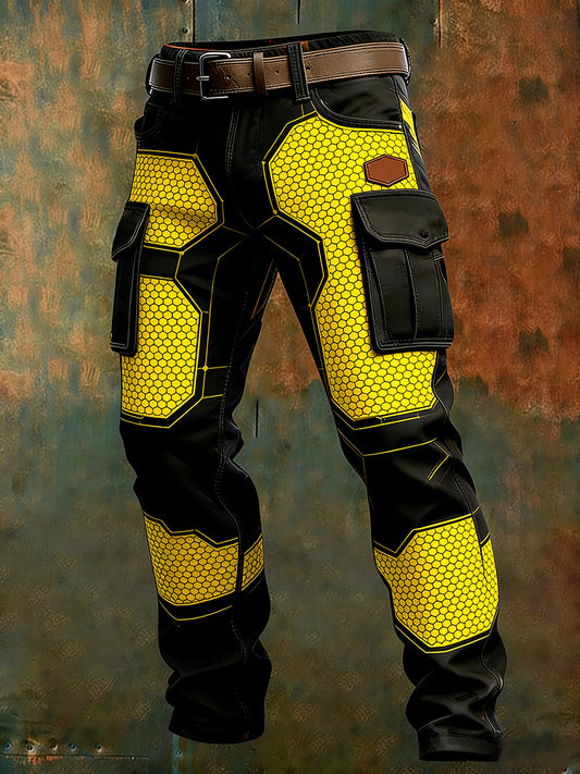 Men's Retro Business Style Casual Work Trousers