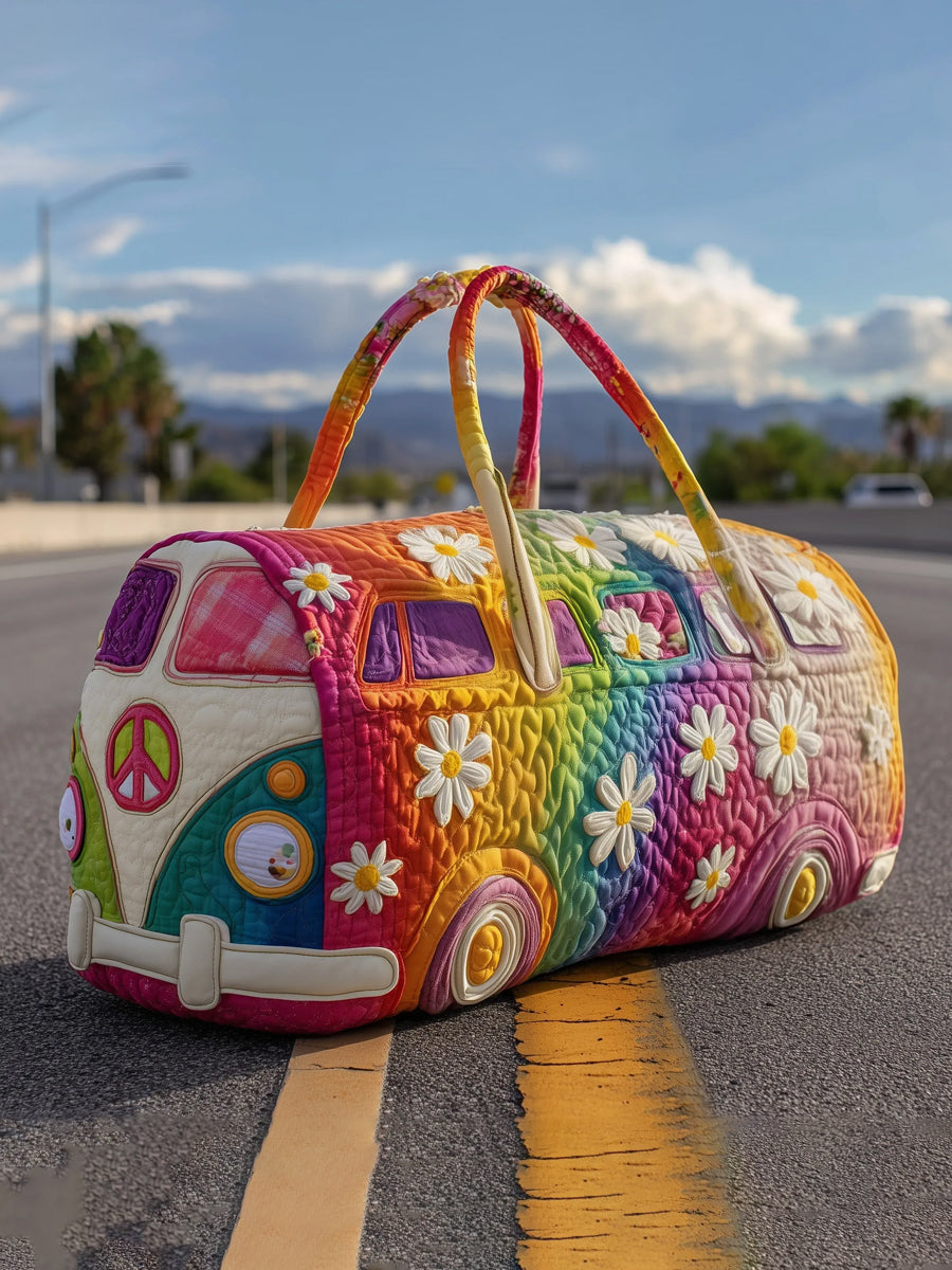 Hippie Print Large Capacity Tote Bag