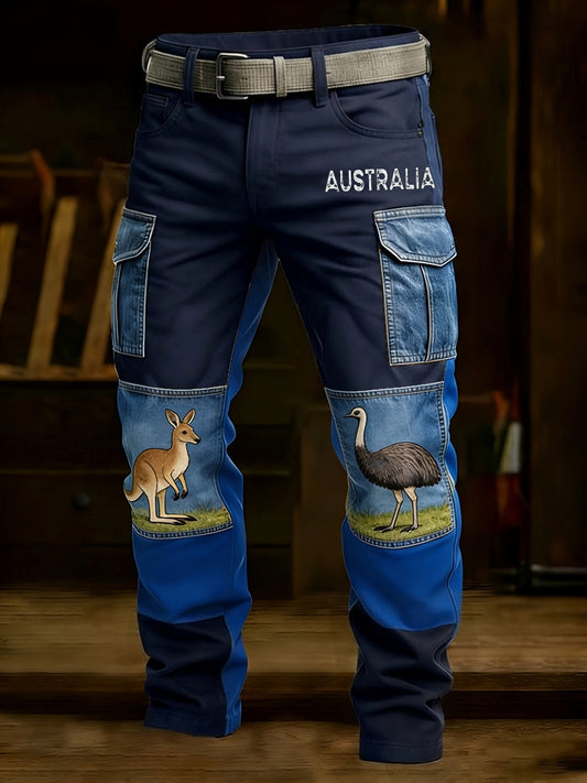 Men's Vintage Australian Holiday Business Style Casual Work Trousers