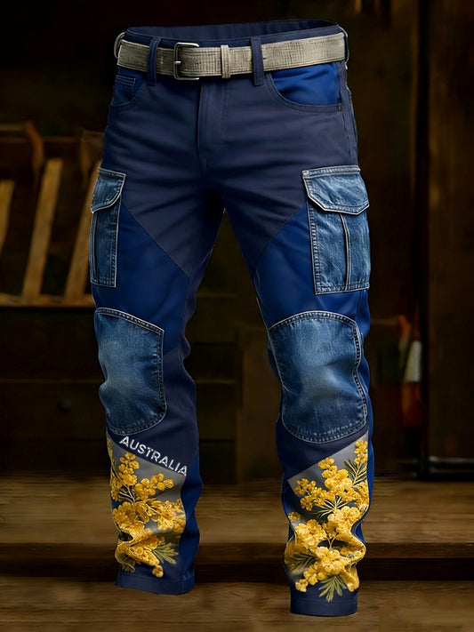 Men's Vintage Australian Holiday Business Style Casual Work Trousers