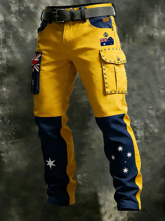 Men's Vintage Australian Holiday Business Style Casual Work Trousers