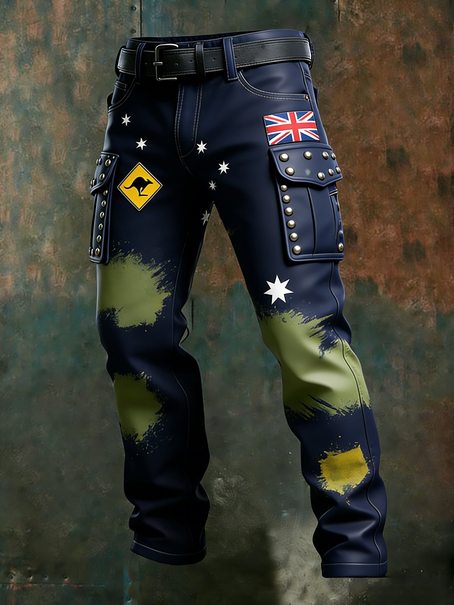 Men's Vintage Australian Holiday Business Style Casual Work Trousers