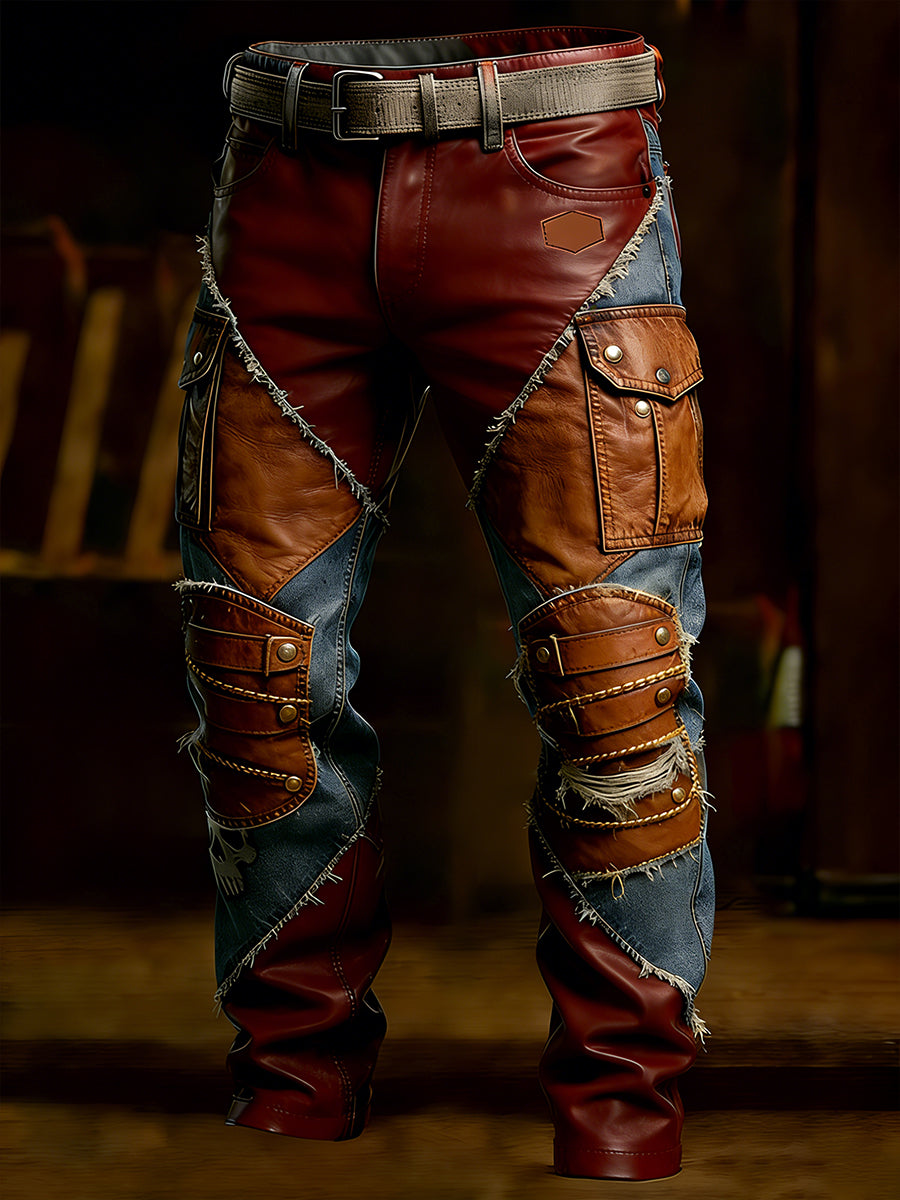 Men's Retro Business Style Casual Work Trousers