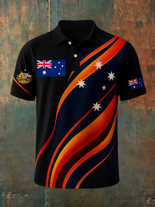 Men's Vintage Australian Casual Polo Shirt