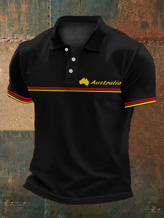 Men's Australian Aboriginal Cultures Printed Xasual Tops